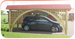 Carports & Garagen Lengemann - Holzcarports mit Bogengang