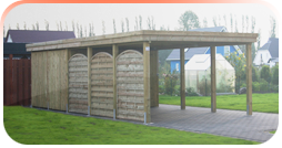 Carports & Garagen Lengemann - Holzcarports mit Holzblende